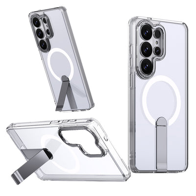 Hybrid Armor X Case for Samsung Galaxy S26 Ultra with Stand, Compatible with MagSafe - Transparent — Hurtel