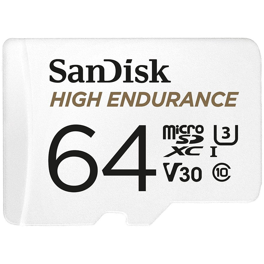 SANDISK MAX ENDURANCE microSDXC 64GB + SD Adapter 30,000 Hours