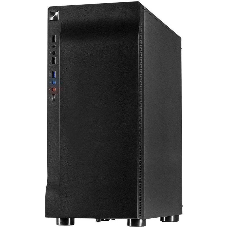 Chassis INTER-TECH A-3411 Creek Gaming Tower, ATX, 1xUSB3.0, 2xUSB2.0, PSU optional, Window side panel, LED light on the fron
