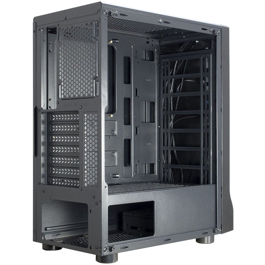 Chassis INTER-TECH A-3411 Creek Gaming Tower, ATX, 1xUSB3.0, 2xUSB2.0, PSU optional, Window side panel, LED light on the fron