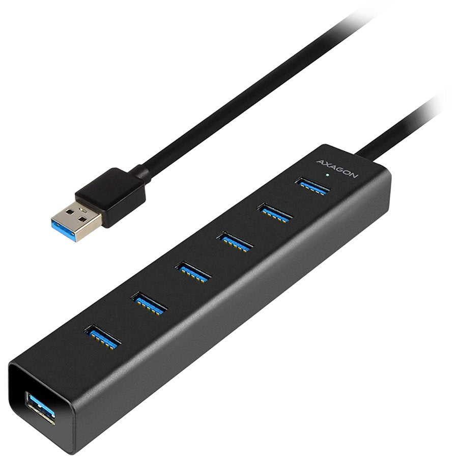 AXAGON HUE-SA7BP 7x USB3.0 ALU Charging Hub Incl