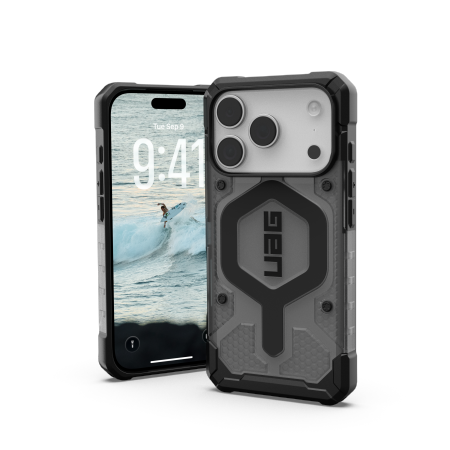 UAG Pathfinder Clear MagSafe Case for iPhone 17 Pro - Gray/Black