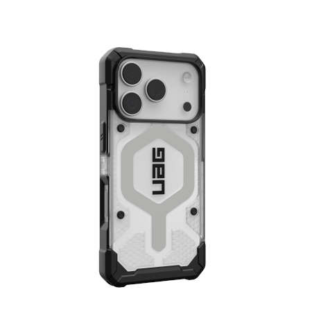 UAG Pathfinder Clear MagSafe Case for iPhone 17 Pro - White and Gray