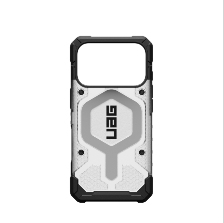 UAG Pathfinder Clear MagSafe Case for iPhone 17 Pro - White and Gray