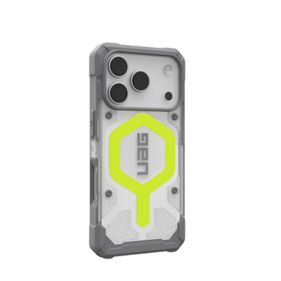 UAG Pathfinder Clear MagSafe Case for iPhone 17 Pro - Neon Gray