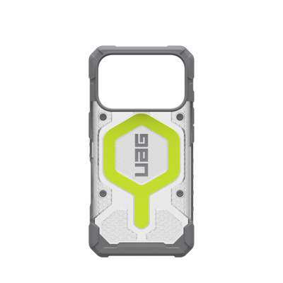UAG Pathfinder Clear MagSafe Case for iPhone 17 Pro - Neon Gray
