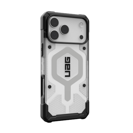 UAG Pathfinder Clear MagSafe Case for iPhone 17 Pro Max - White and Gray