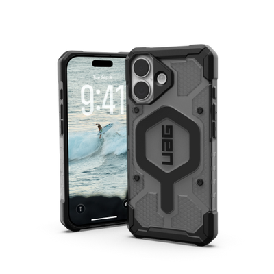 UAG Pathfinder Clear MagSafe Case for iPhone 17 - Black and Gray