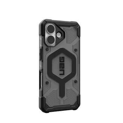 UAG Pathfinder Clear MagSafe Case for iPhone 17 - Black and Gray