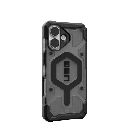 UAG Pathfinder Clear MagSafe Case for iPhone 17 - Black and Gray