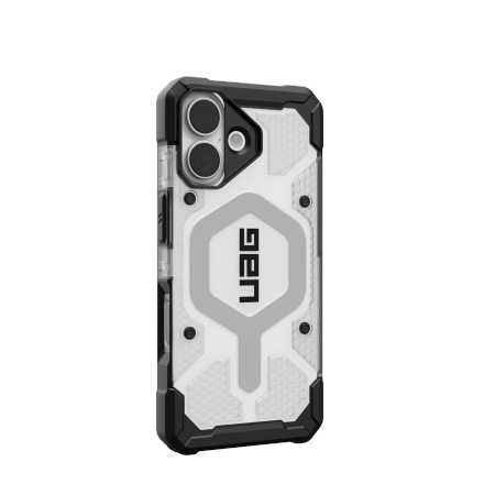 UAG Pathfinder Clear MagSafe Case for iPhone 17 - White and Gray