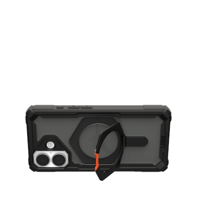 UAG Plasma XTE MagSafe case for iPhone 17 - black and orange