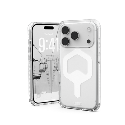UAG Plyo MagSafe Case for iPhone 17 Pro - Clear and White