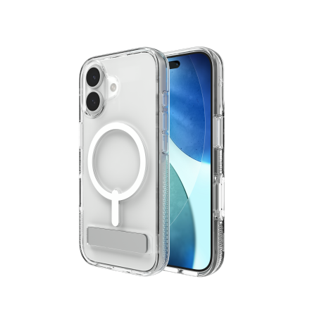 ZAGG Crystal Palace Snap KS MagSafe Case with Stand for iPhone 17 - Clear