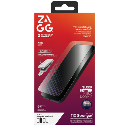 ZAGG Invisibleshield Glass XTR5 Graphene Screen Protector with Blue Light Filter for iPhone Air