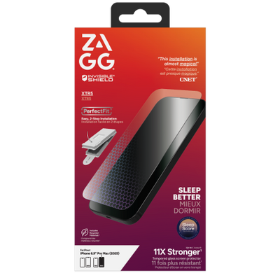 ZAGG Invisibleshield Glass XTR5 Graphene Screen Protector with Blue Light Filter for iPhone 17 Pro Max