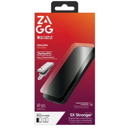 ZAGG Invisibleshield Glass Elite tempered glass for iPhone 17