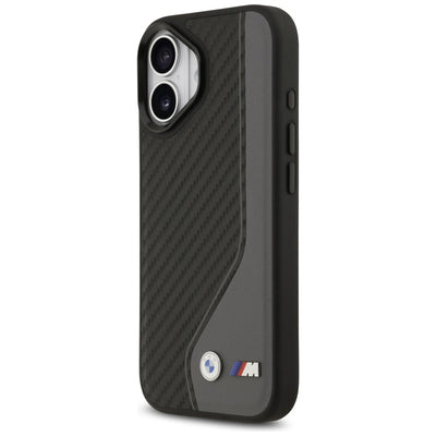 BMW M Carbon Logo MagSafe Case for iPhone 17 - Black and Gray