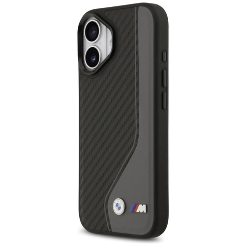 BMW M Carbon Logo MagSafe Case for iPhone 17 - Black and Gray