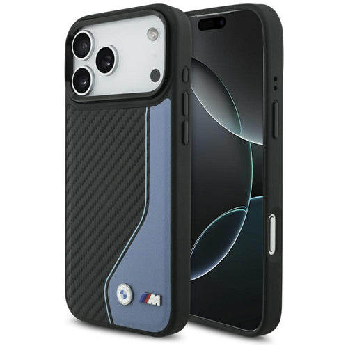 BMW M Carbon Logo MagSafe Case for iPhone 17 Pro Max - Blue