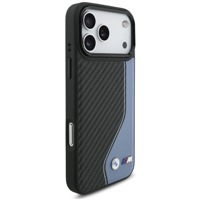 BMW M Carbon Logo MagSafe Case for iPhone 17 Pro Max - Blue