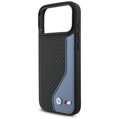 BMW M Carbon Logo MagSafe Case for iPhone 17 Pro Max - Blue