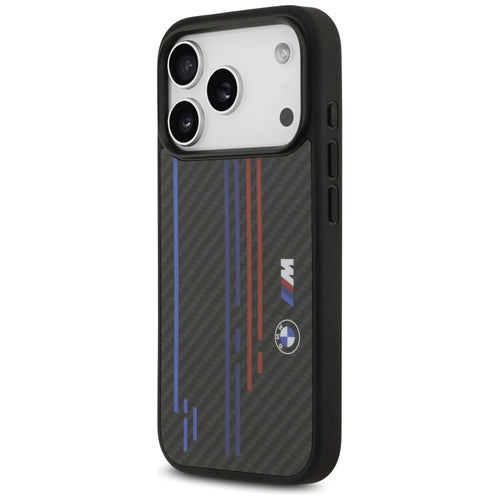 BMW M Kevlar Lines &amp; Logo MagSafe Case for iPhone 17 Pro - Black