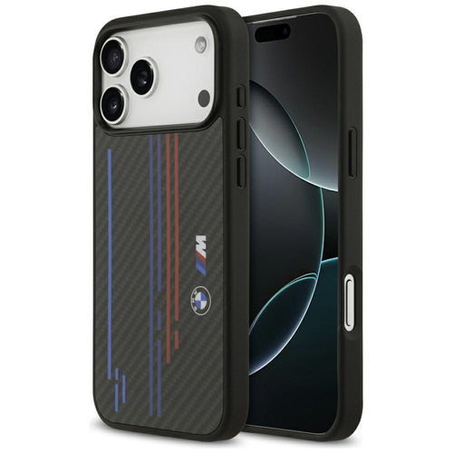BMW M Kevlar Lines &amp; Logo MagSafe Case for iPhone 17 Pro Max - Black