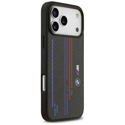 BMW M Kevlar Lines &amp; Logo MagSafe Case for iPhone 17 Pro Max - Black