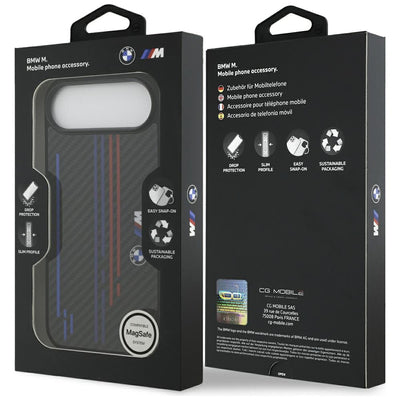 BMW M Kevlar Lines &amp; Logo MagSafe Case for iPhone Air - Black