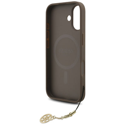 Guess 4G Charms Collection MagSafe case for iPhone 17 - brown