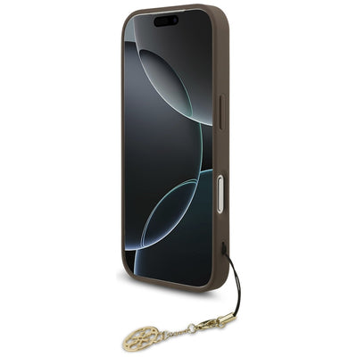 Guess 4G Charms Collection MagSafe case for iPhone 17 Pro - brown
