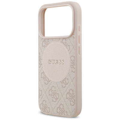 Guess 4G Circle Classic Logo MagSafe Case for iPhone 17 Pro - Pink