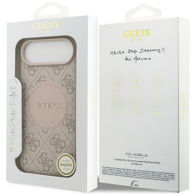 Guess 4G Circle Classic Logo MagSafe case for iPhone Air - pink