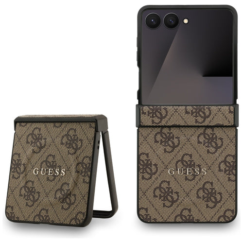 Guess 4G Classic MagSafe Case for Samsung Galaxy Z Flip 7 - Brown