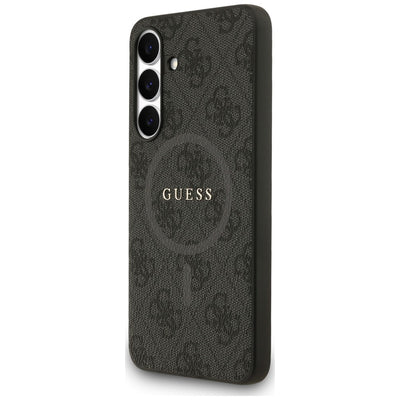 Guess 4G Ring Classic Logo MagSafe case for Samsung Galaxy S25 FE - black
