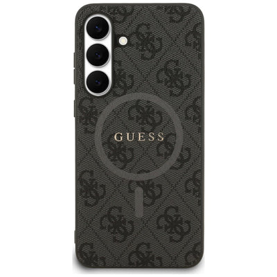 Guess 4G Ring Classic Logo MagSafe case for Samsung Galaxy S25 FE - black