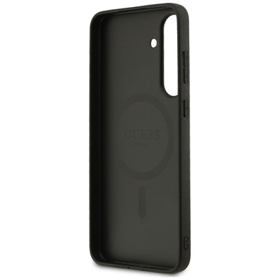Guess 4G Ring Classic Logo MagSafe case for Samsung Galaxy S25 FE - black