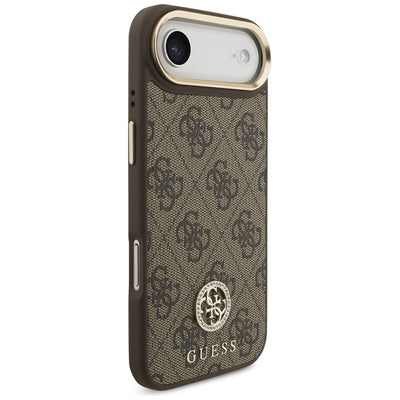 Guess 4G Strass Logo MagSafe Case for iPhone Air - Brown