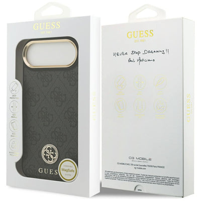 Guess 4G Strass Logo MagSafe case for iPhone Air - black