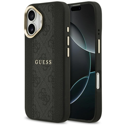 Guess 4G Stripe MagSafe case for iPhone 17 - black
