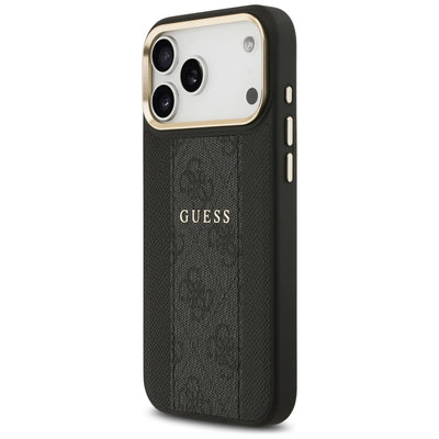 Guess 4G Stripe MagSafe case for iPhone 17 Pro Max - black