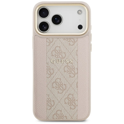 Guess 4G Stripe MagSafe Case for iPhone 17 Pro Max - Pink