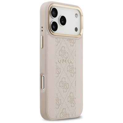 Guess 4G Stripe MagSafe Case for iPhone 17 Pro Max - Pink