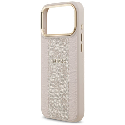 Guess 4G Stripe MagSafe Case for iPhone 17 Pro Max - Pink