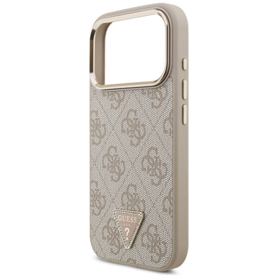 Guess 4G Triangle Logo MagSafe Case for iPhone 17 Pro - Rose Gold