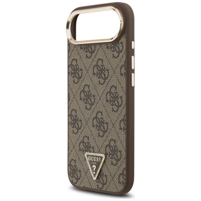 Guess 4G Triangle Logo MagSafe Case for iPhone Air Brown - Gold