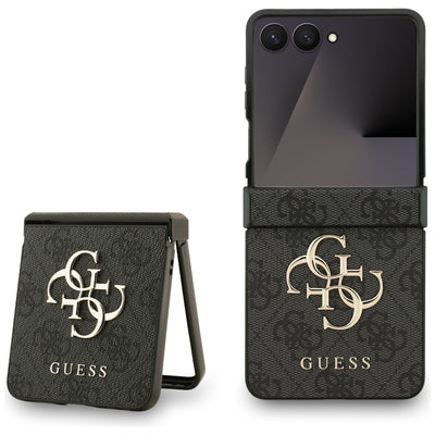 Guess Big 4G Logo Classic Logo Case for Samsung Galaxy Z Flip 7 - Black