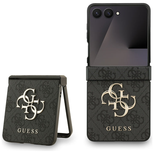 Guess Big 4G Logo Classic Logo Case for Samsung Galaxy Z Flip 7 - Black