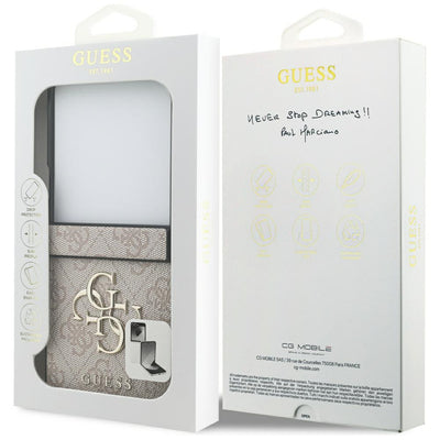 Guess Big 4G Logo Classic Logo Case for Samsung Galaxy Z Flip 7 - Pink